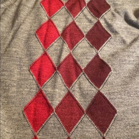 Express design argyle style merino wool vest - Picture 4 of 8